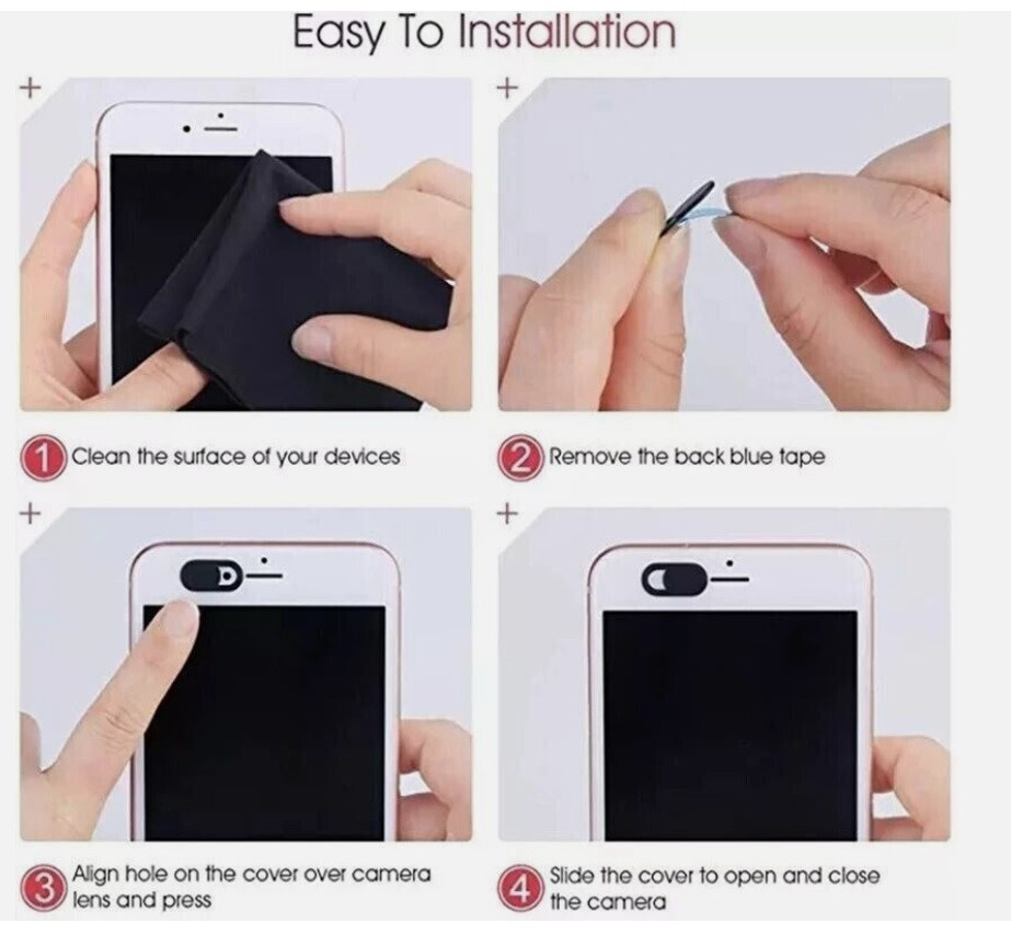 Webcam Camera Cover - Slider Blocker for Laptops / Tablets