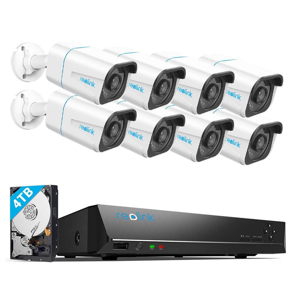 Reolink 16CH NVR Smart Detection 810A 4K PoE Security Camera System with 4TB HDD