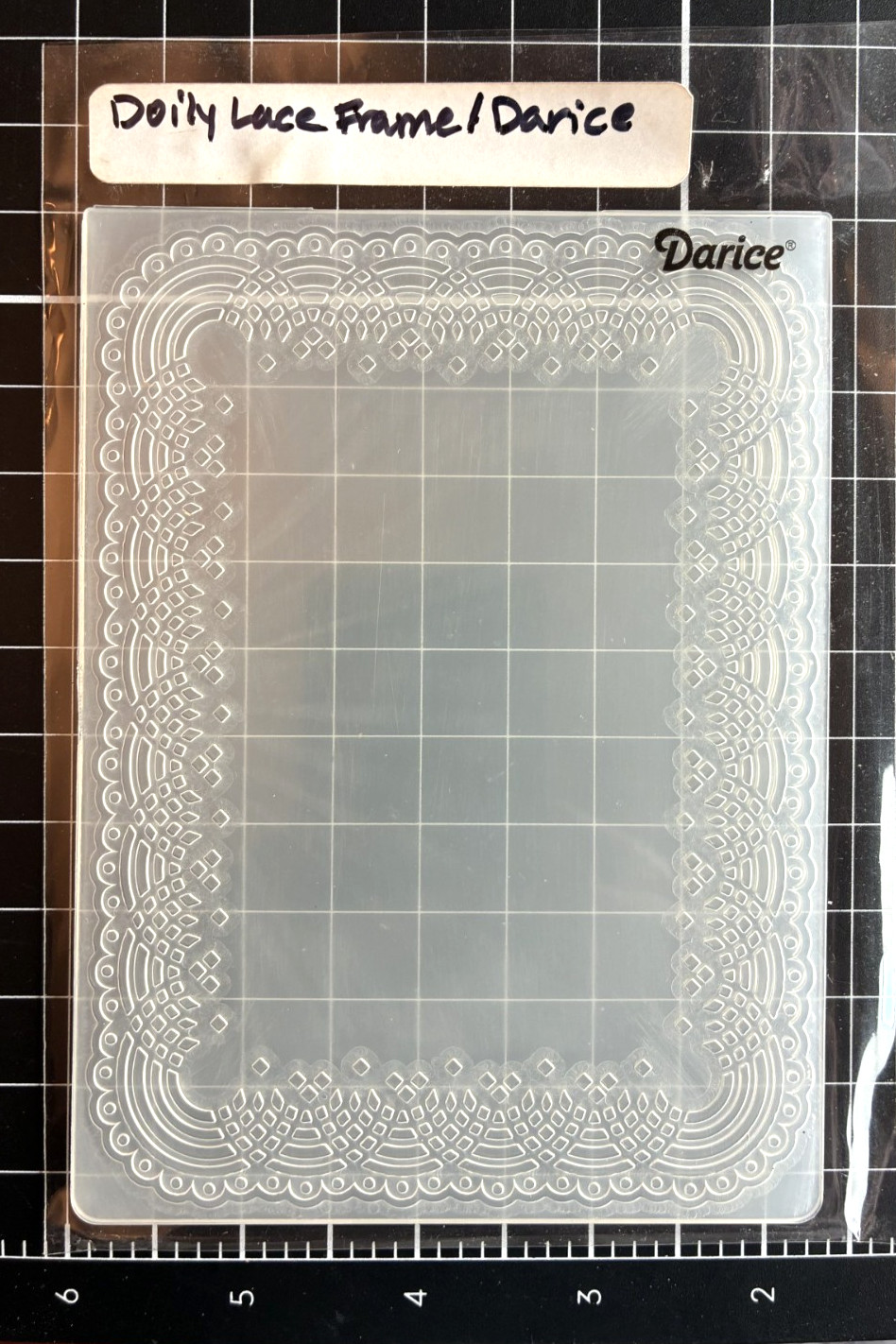 Darice Embossing Folder DOILY LACE, LAYERED HEARTS, FOREST BACKGROUND MINI DAISY