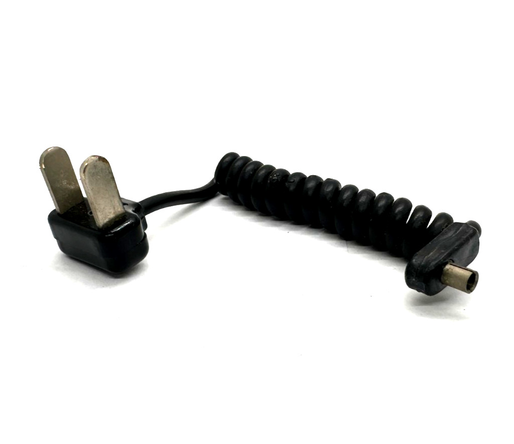 Vintage - Household to PC - Flash Sync Cord Coiled Cable Plug