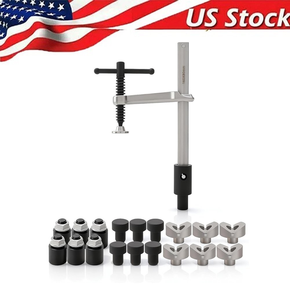 Welding Table Clamps and Fixture Pins, 19Pcs 5/8In V Blocks, round Pins, Stackab