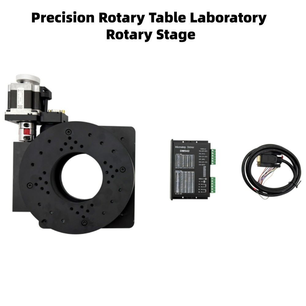 Hybrid Stepper Driver+Motorized Rotary Table Electric Turntable Self-Lock Worm