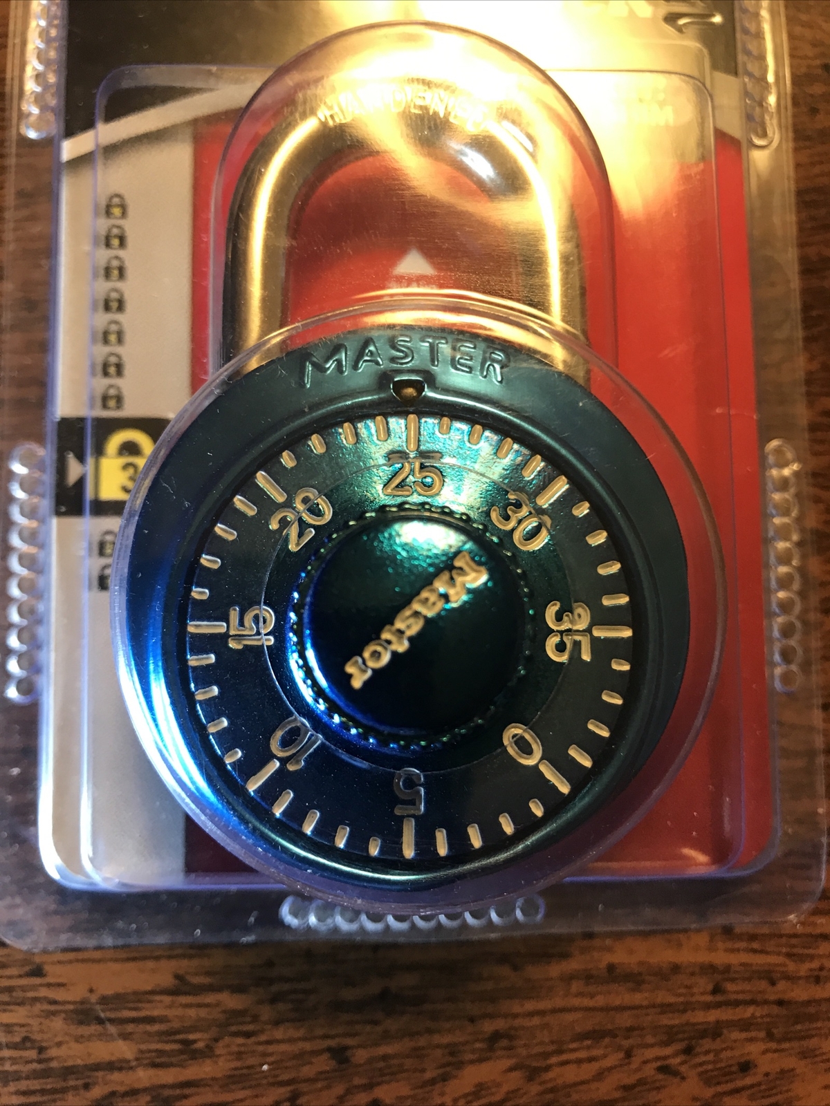 Master Lock Combination Padlock Light Blue P43041Anti-Shim