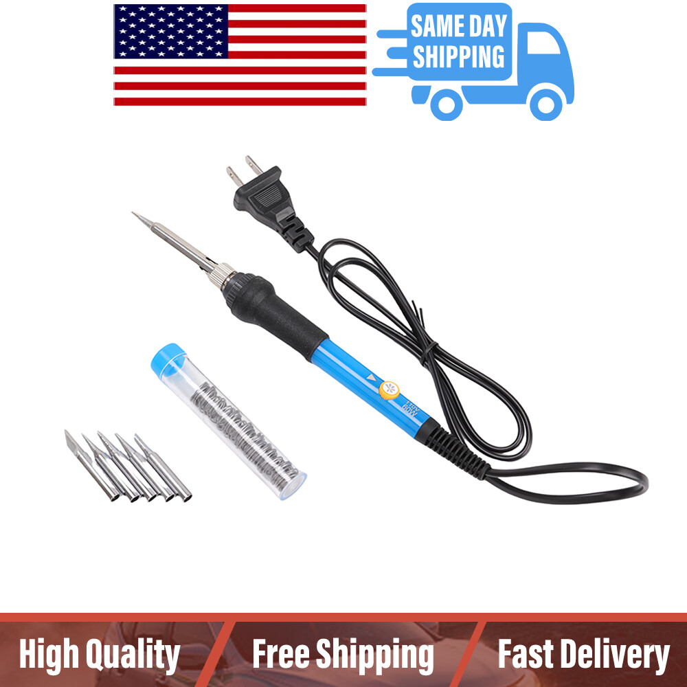 60w Soldering Iron Kit Soldering Kit With Temp Adjustable Electric Soldering Gun