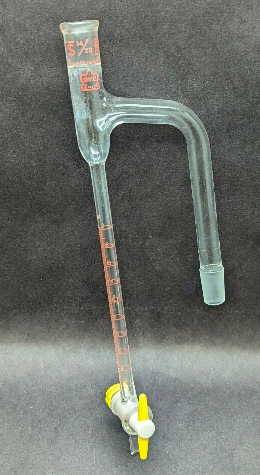 Kontes Bantam-ware Glass 2mL 14/20  Barrett Distillation Moisture Test Receiver