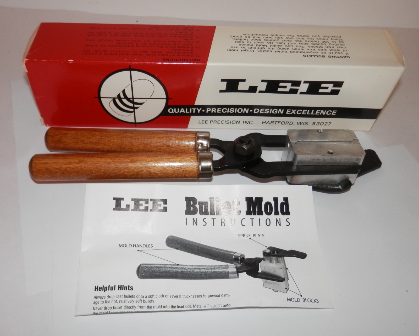 Lee Bullet Mold .490 Two Cavity 176 Grain Round Ball Bullet Mold #490 RB
