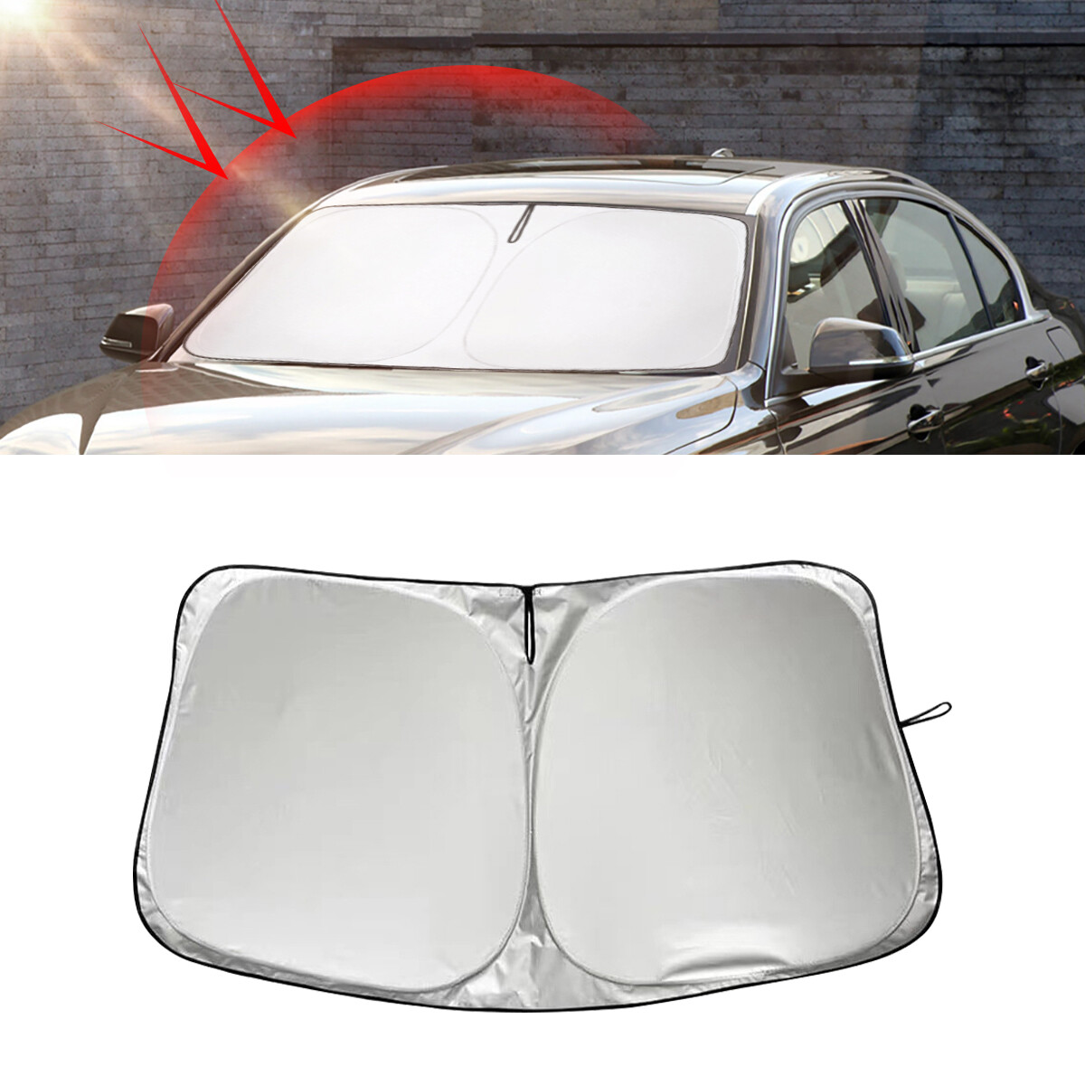 Large Window Sunshade  Foldable UV Block Cover FOR Ford Explorer 16-19