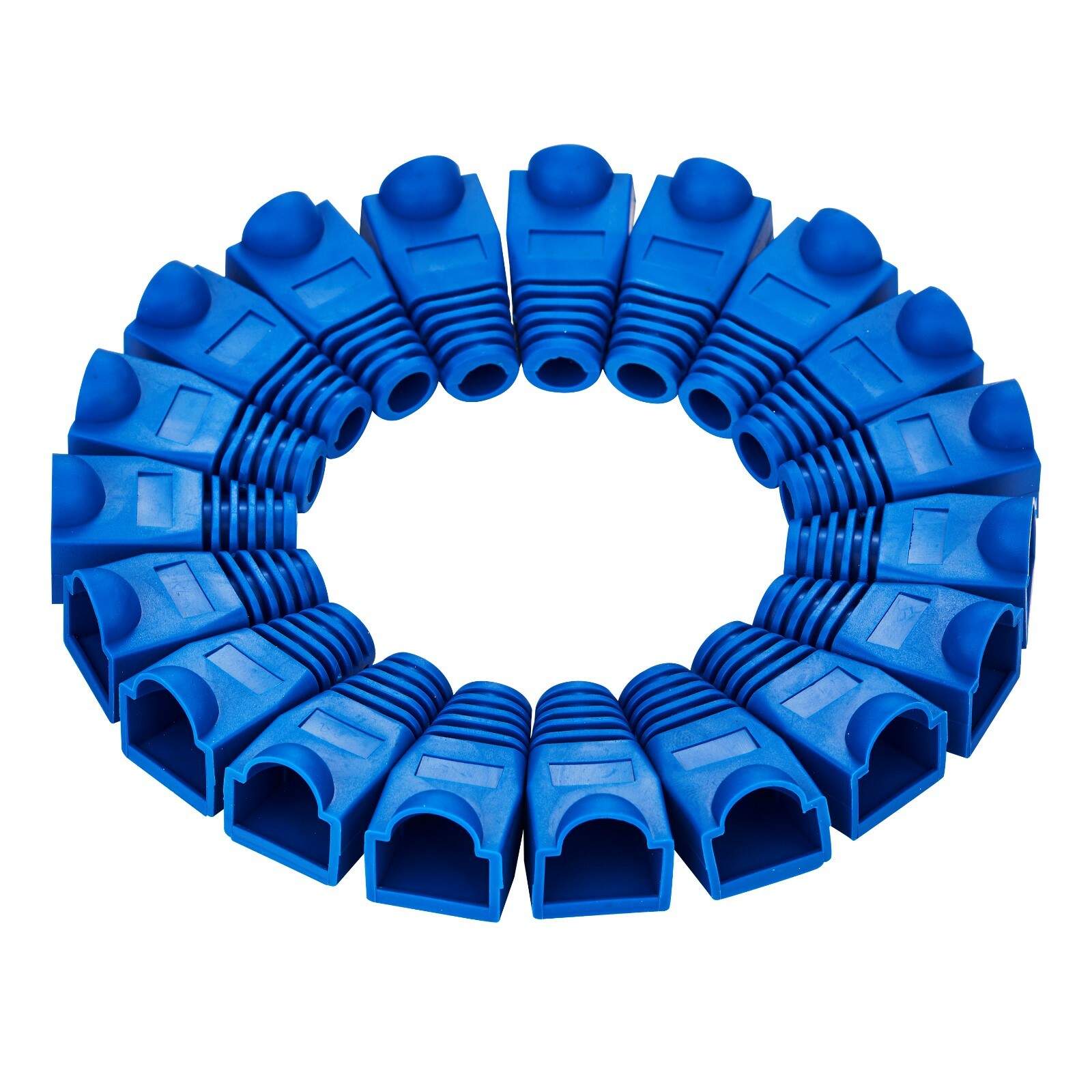 200 pcs Boot Cap Cover for RJ45 Network Connectors Cat5 Cat5e Cat6 Cable Blue