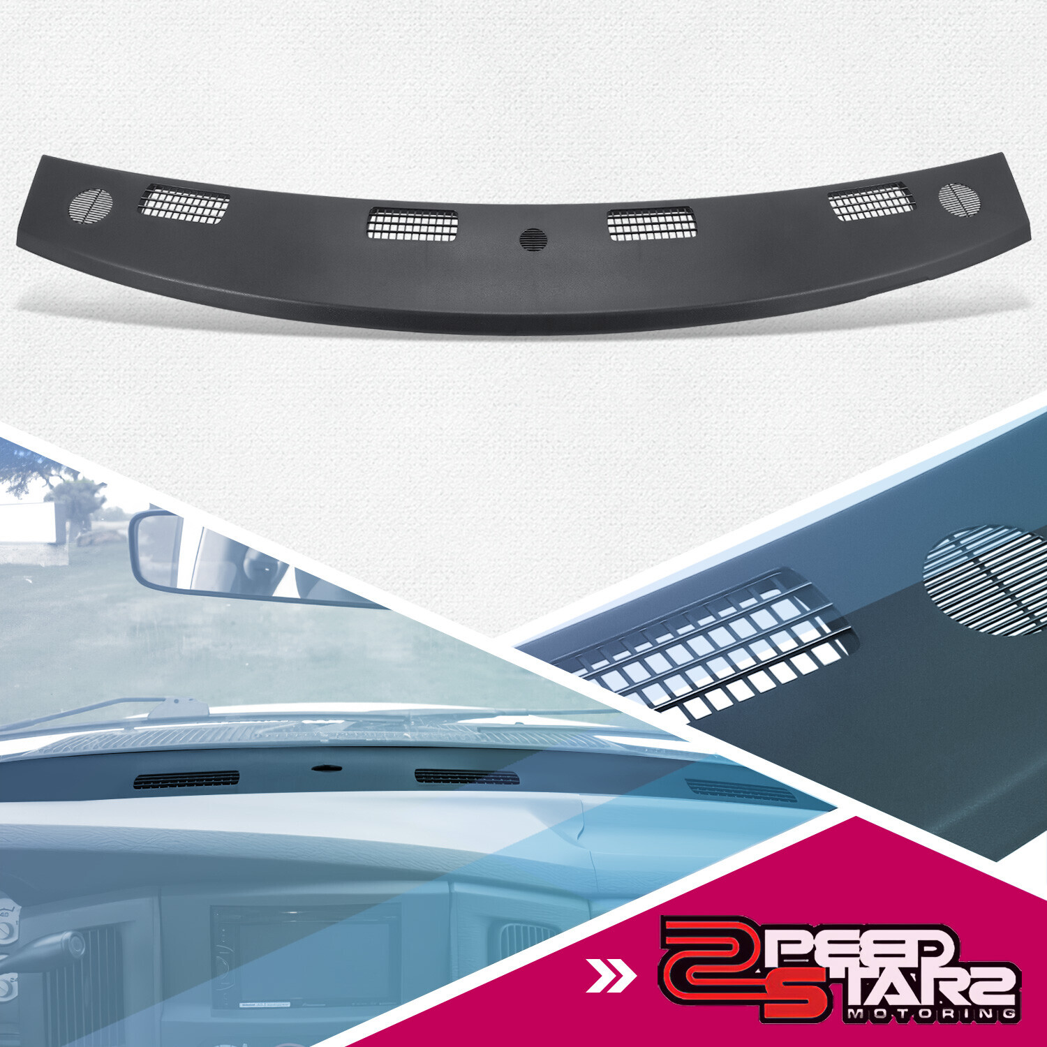 Upper Dash Dashboard Panel Trim for 02-05 Dodge Ram 1500 2500 3500 w/ AUX Input