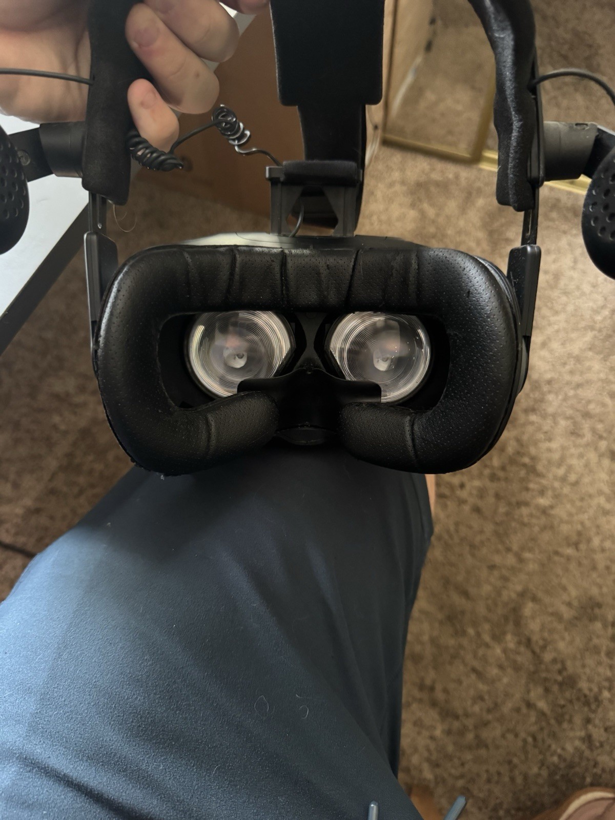HTC Vive Virtual Reality Headset with Deluxe audio strap. NO BASESTATIONS