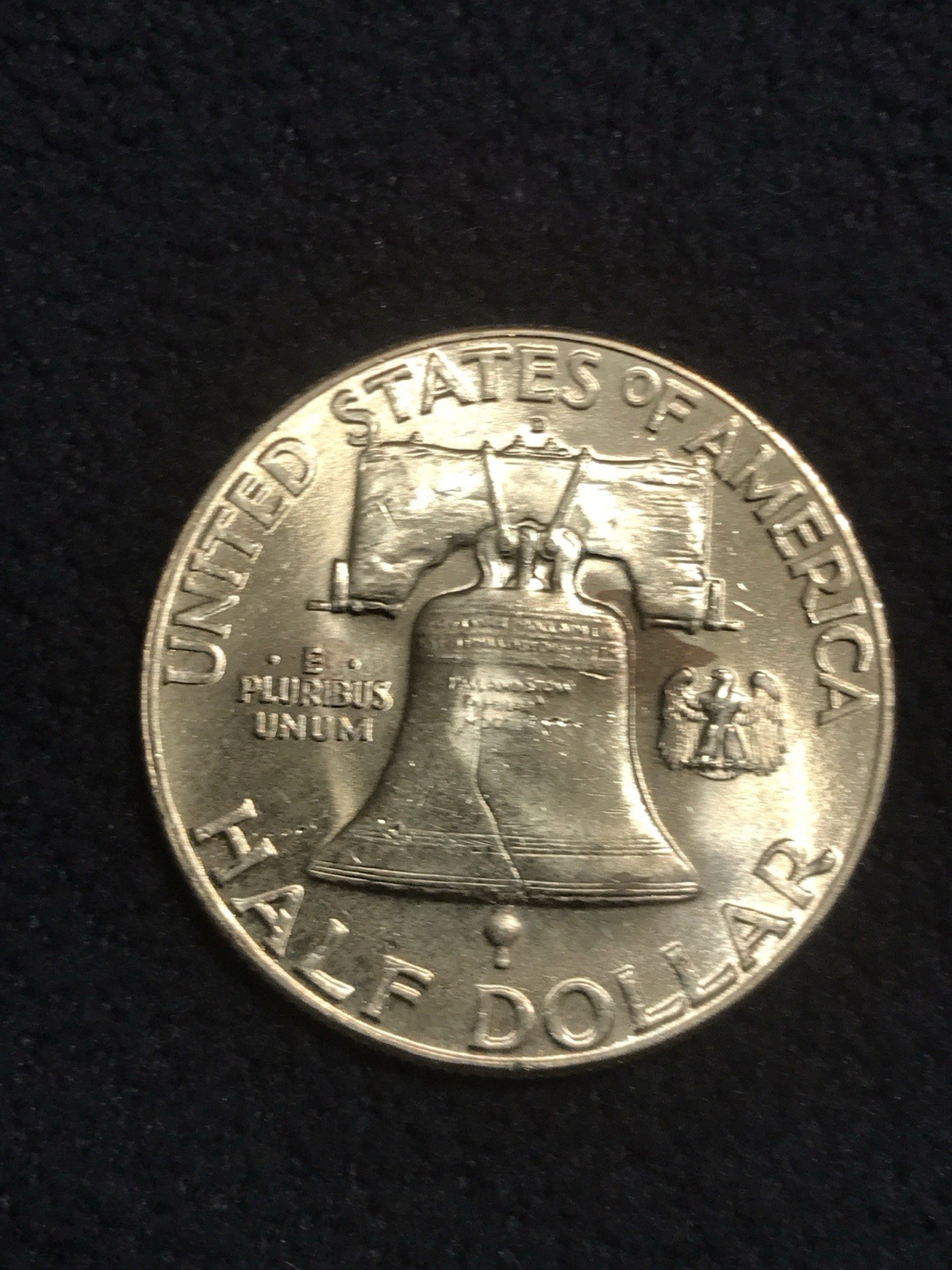 1948-D Franklin Half Dollar With Bell Lines BU Gem