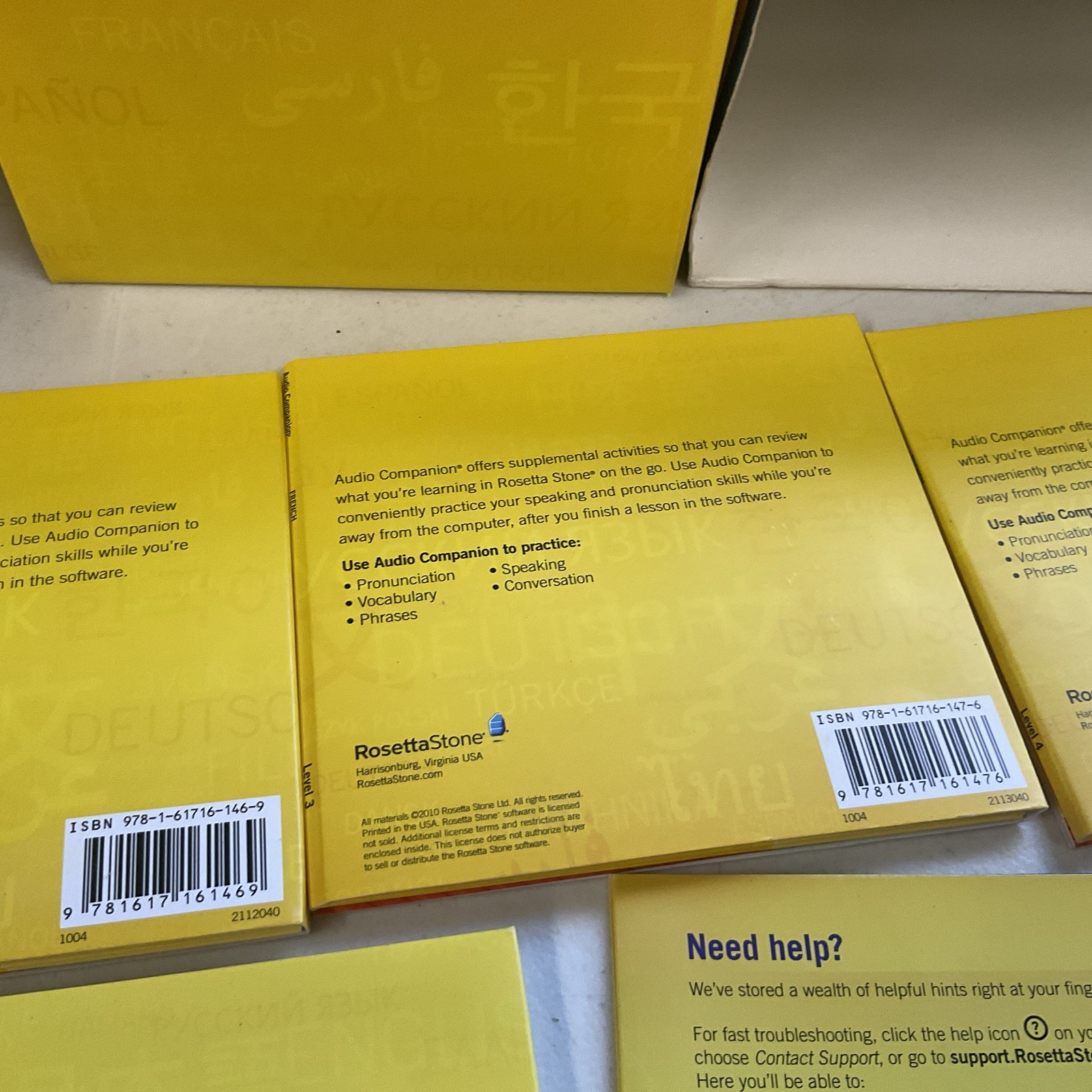 Rosetta Stone French Francais Level 1-5 CD Set Version 4