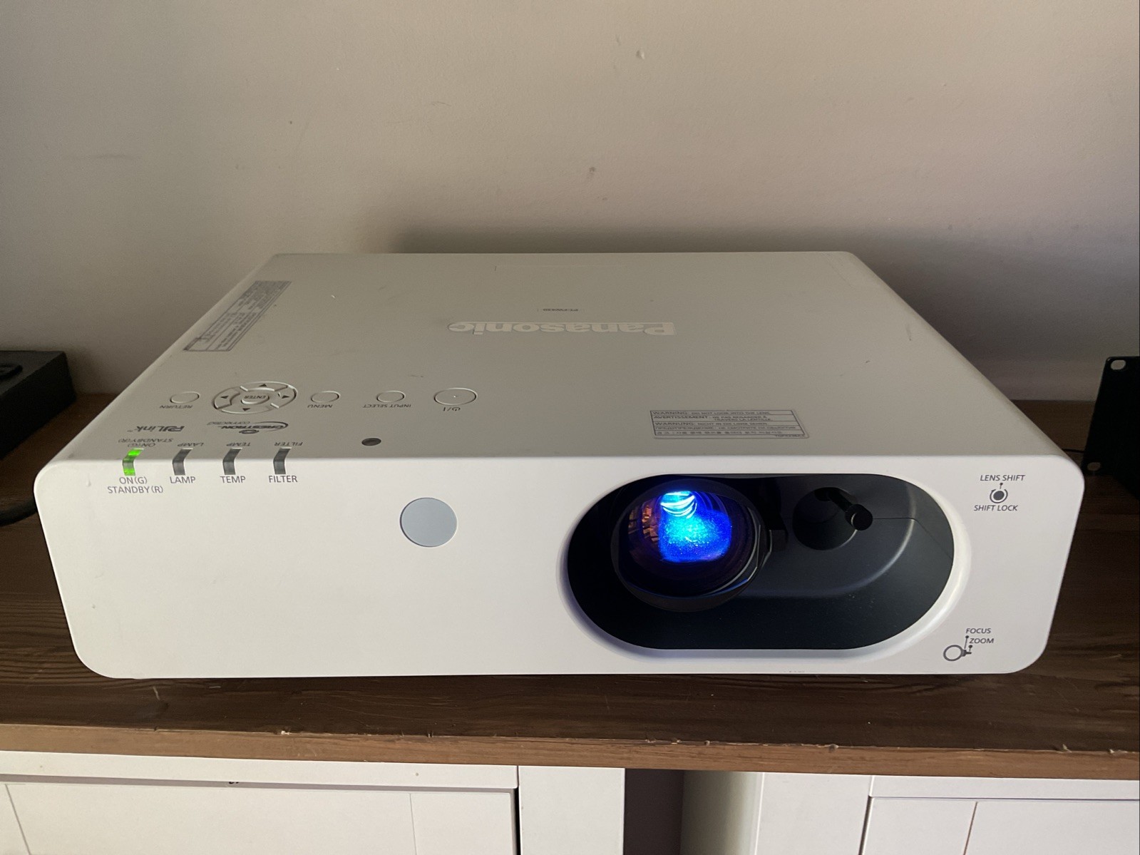 Panasonic PT-FW430U WXGA LCD Projector-Powers On-Needs New Lamp