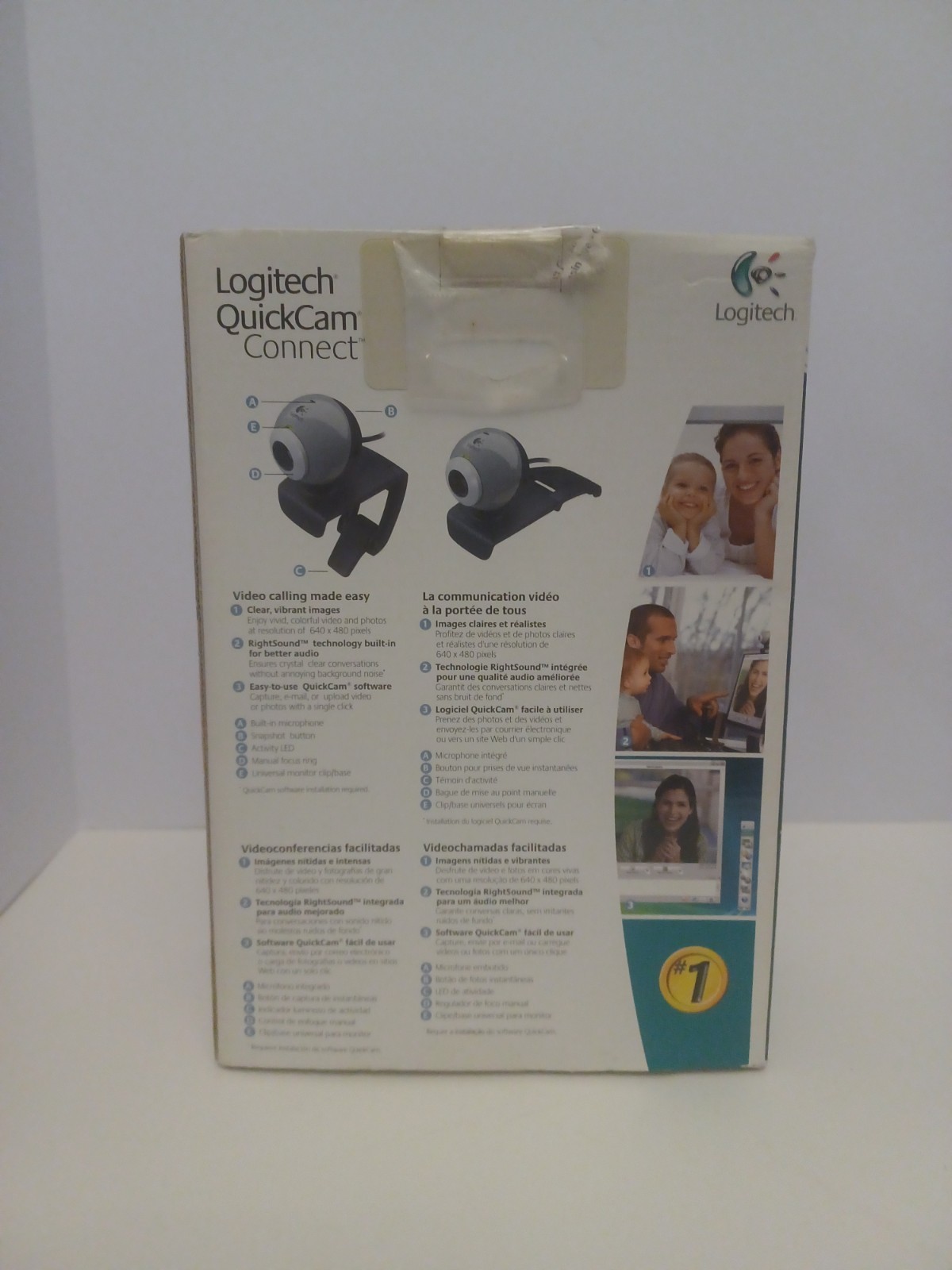 Logitech QuickCam Connect (E2500) Webcam USB Video Microphone - NEW/SEALED