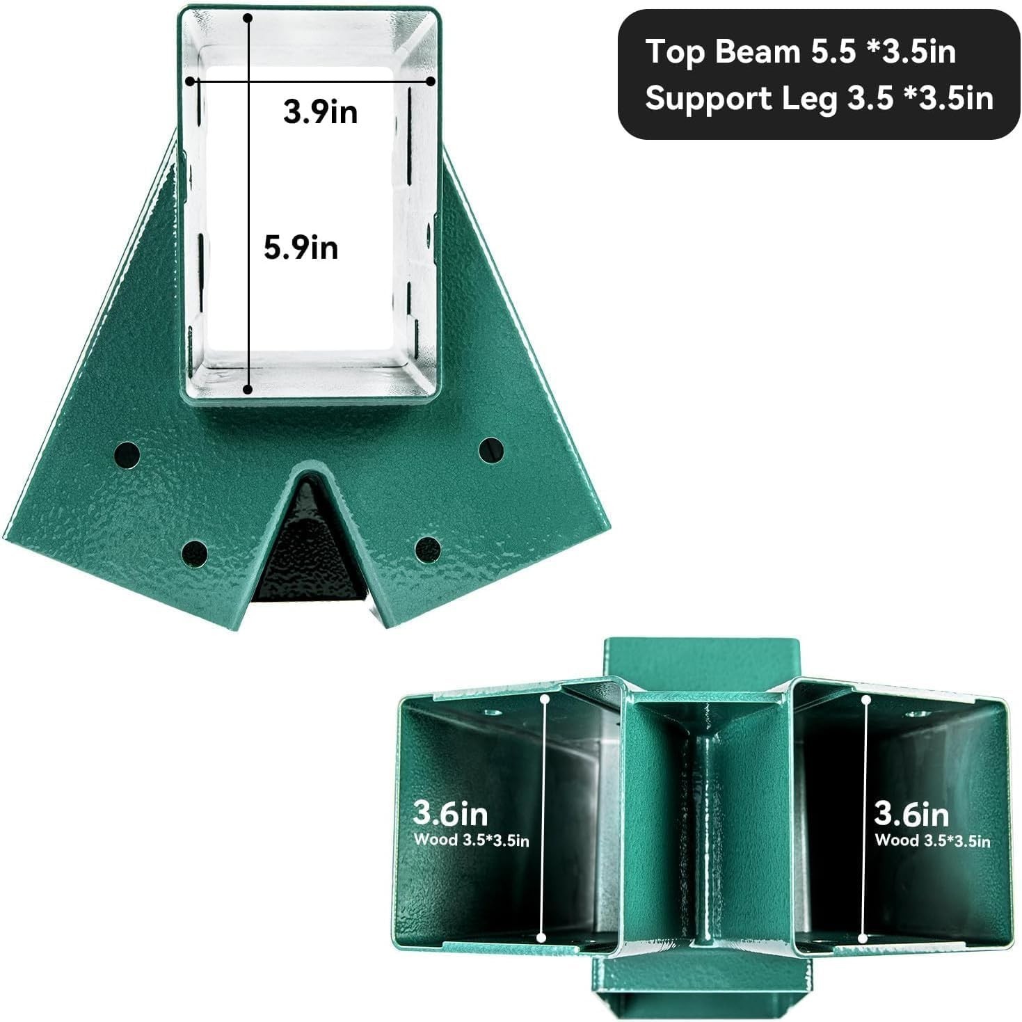 Heavy Duty Swing Sets Brackets Including 2 Green A-Frame Swing Set Brackets 2...