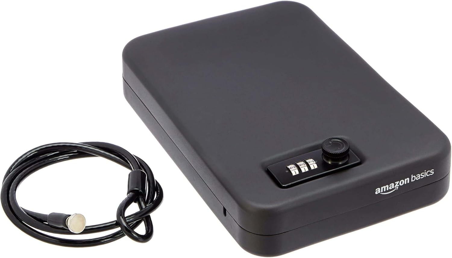 AmazonBasics Portable Security Case Lock Box Safe, Combination Lock, XL6