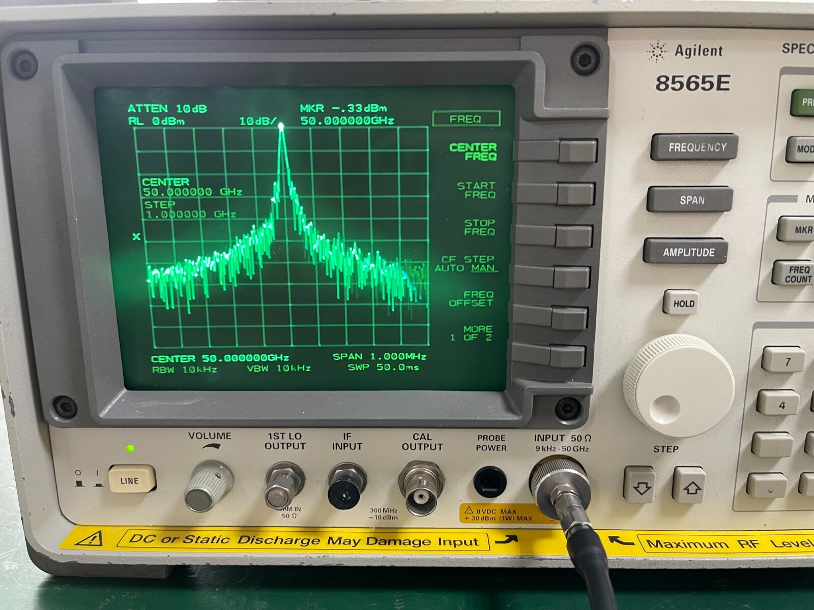 Agilent Keysight 8565E 9KHz - 50GHz Spectrum Analyzer_1513