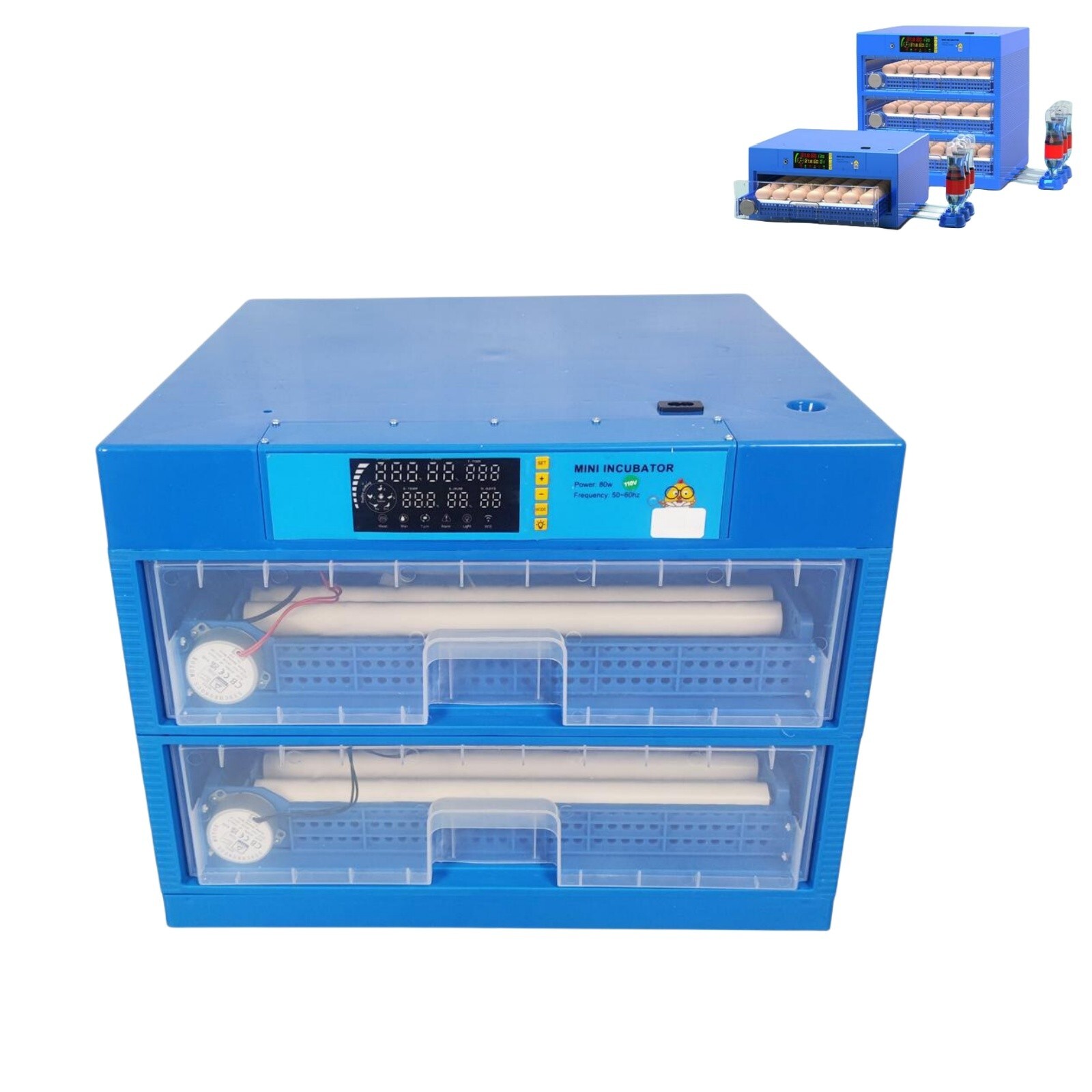 110V Drawer Incubator 128 eggs Digital Cabinet Incubator 15℃~30℃ Hatcher