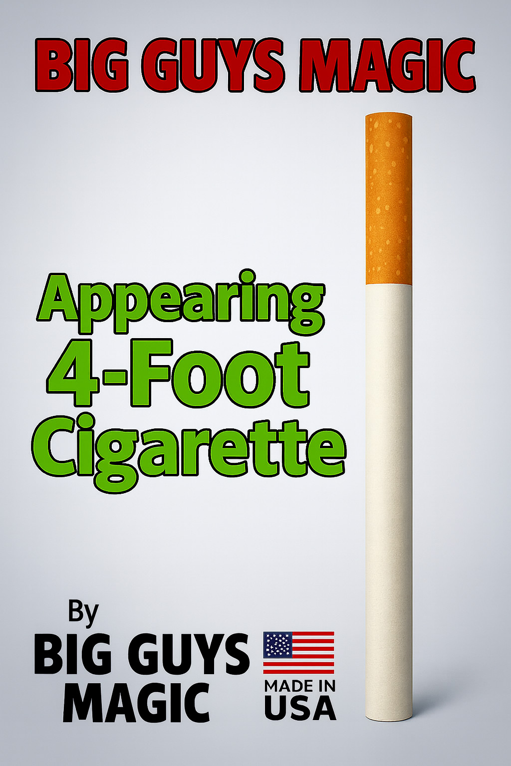 Appearing Cigarette Pole - 4 Feet by Big Guys Magic.