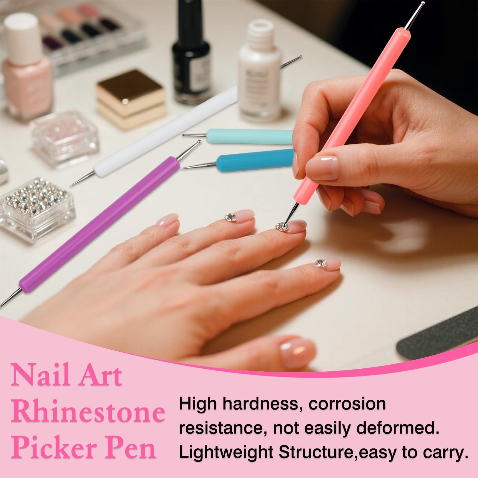 5-Piece Pattern Tracing & Embossing Stylus Set – Dual-Ended Ball Multicolored