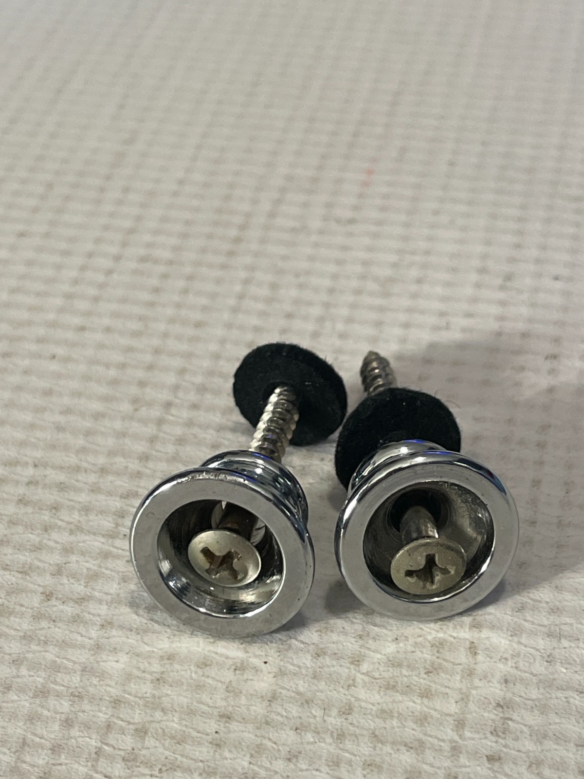 2000s Jackson DK2 Dinky Series Guitar Factory Chrome Oversize Strap Buttons