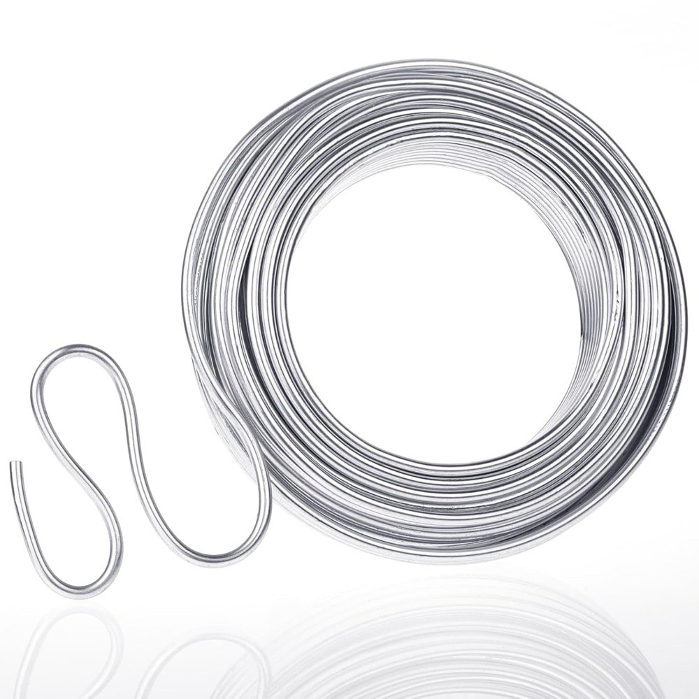 Aluminum Craft Wire 9 Gauge Bendable Metal Armature Floral Wreath Making Beading