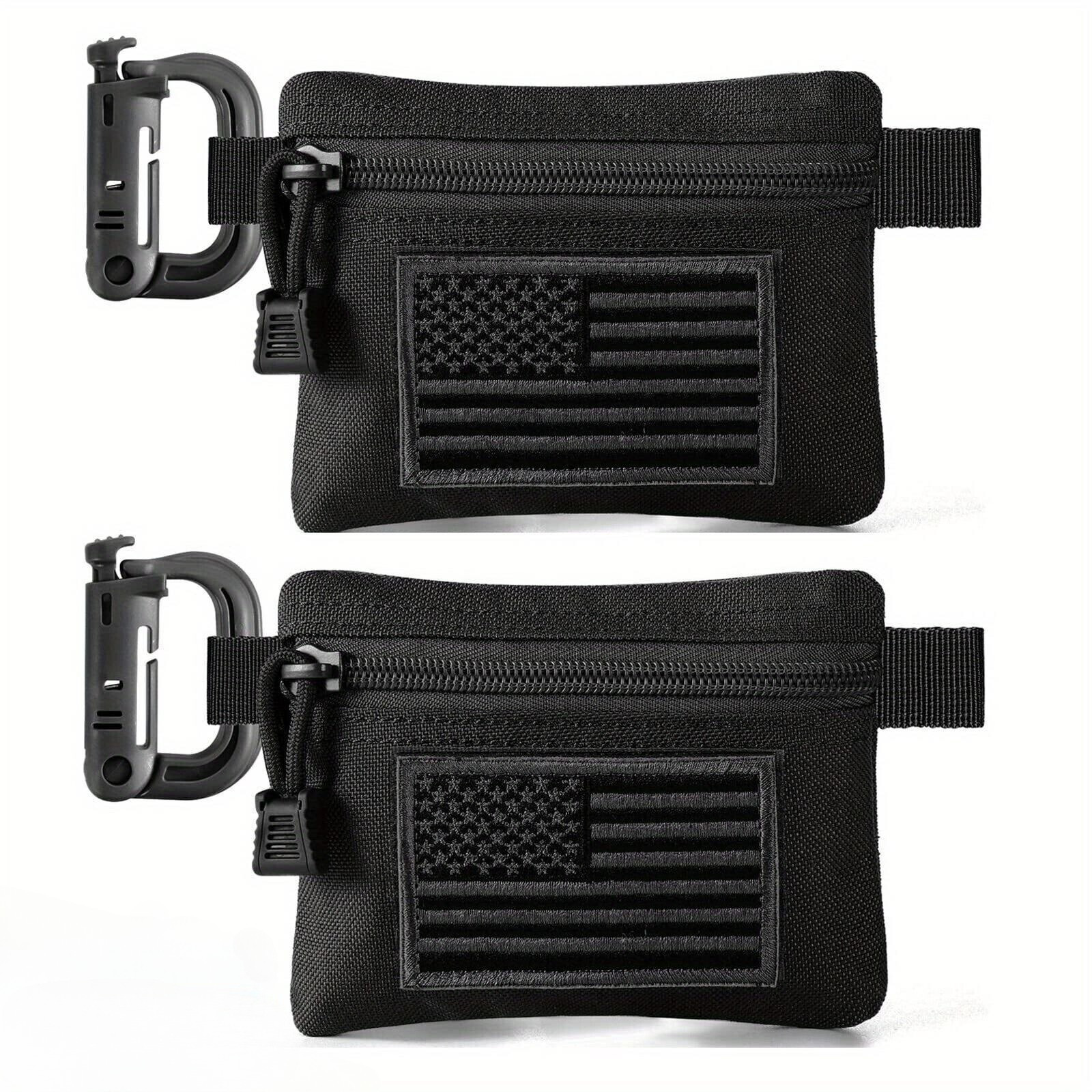 2 Pack Tactical MOLLE EDC Pouches Multi Pocket Outdoor Gear