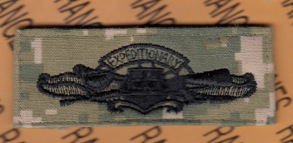 USN Navy Enlisted Expeditionary Warfare Specialist EXW ~3" patch sewn c/e
