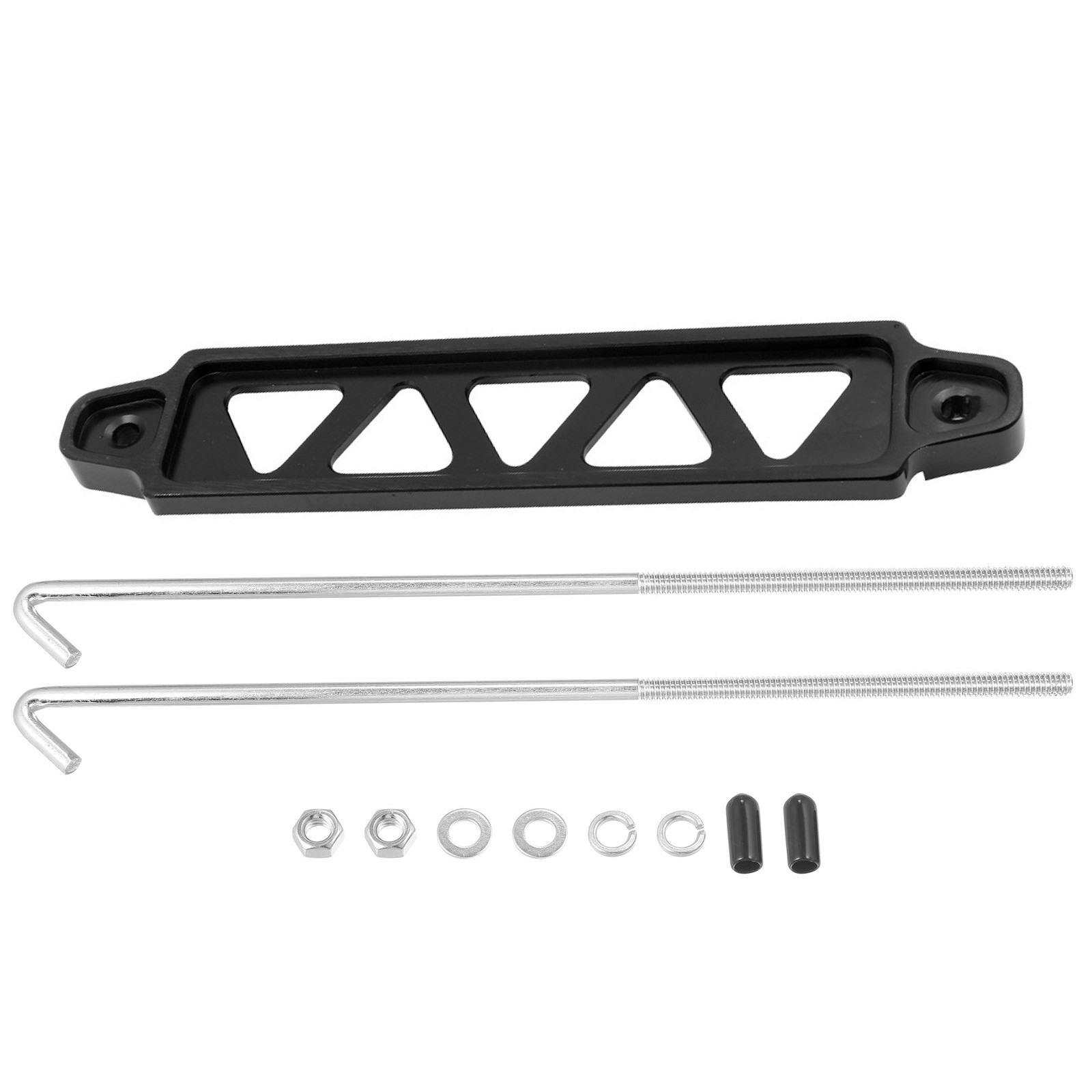 Car Battery Hold Down Tie Down Mount Bracket with Hook Bolt Kit Set Accessories