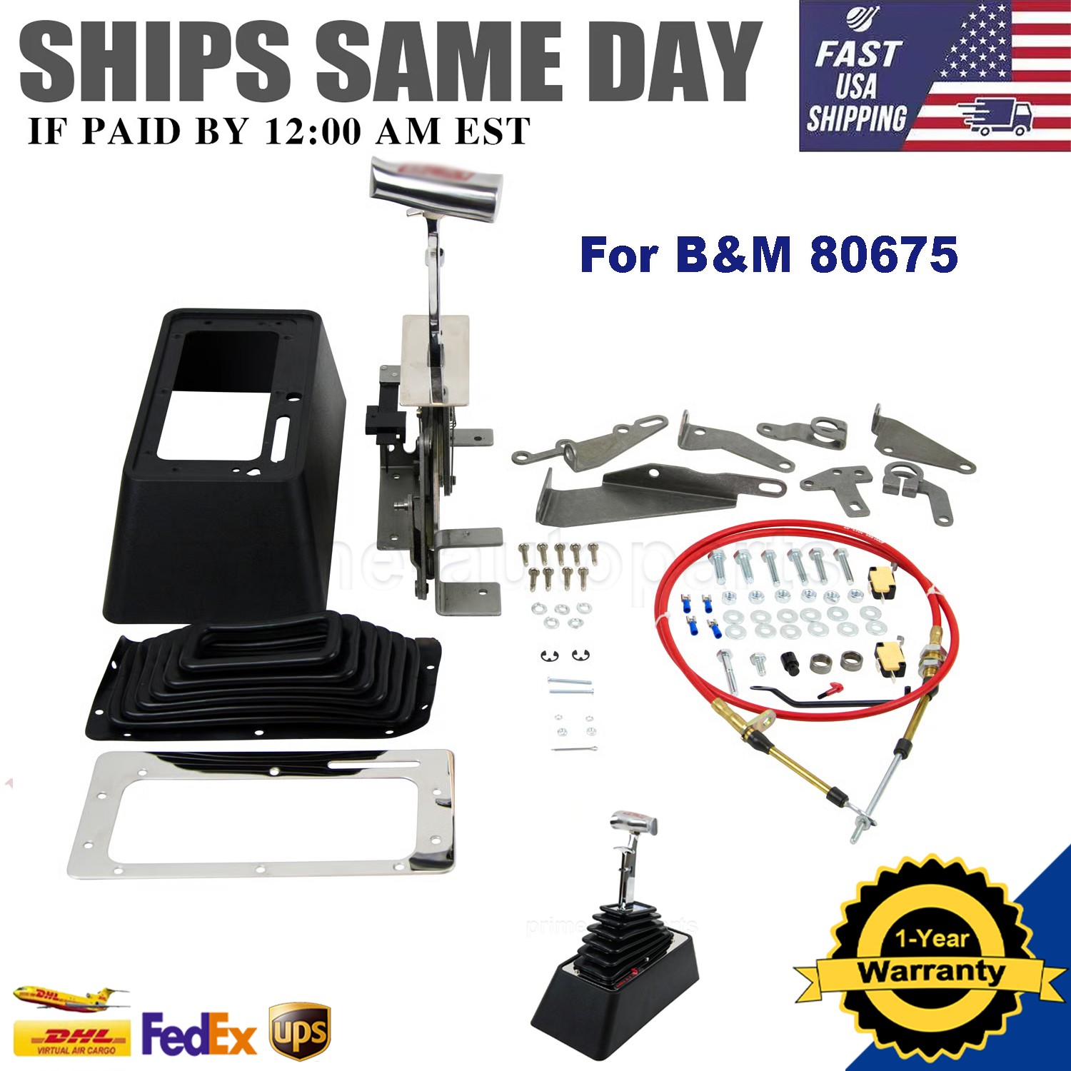 For B&M 80675 StarShifter Automatic Shifter 3 & 4 Speed TH250 TH400 TH350 TH200