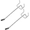Pegboard Accessory Hook 4" 25 Pack Silver
