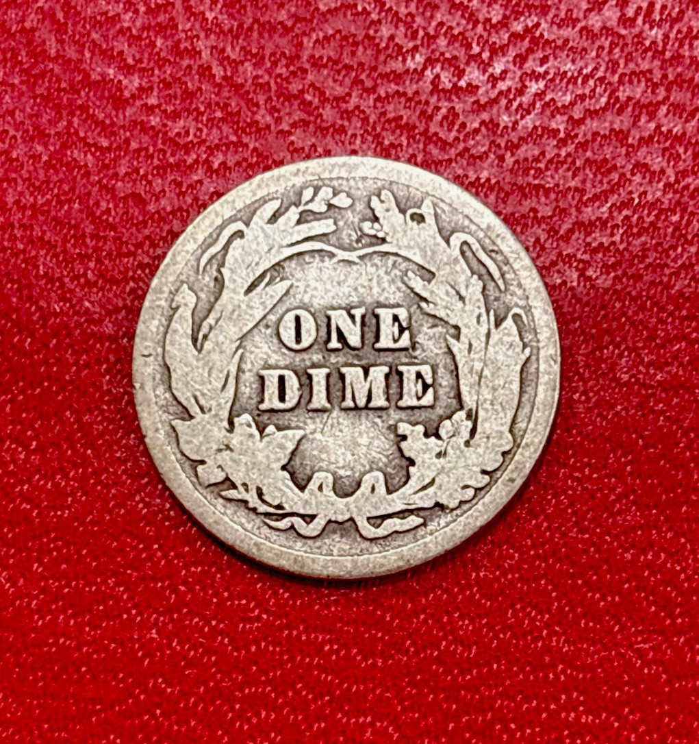 1910 Barber Silver Dime (G) Good Condition! ENN Coins
