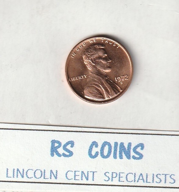 1972S  &  1973S    2 LINCOLN CENTS ~ CHOICE/GEM UNCIRCULATED -RS COINS FREE SHIP