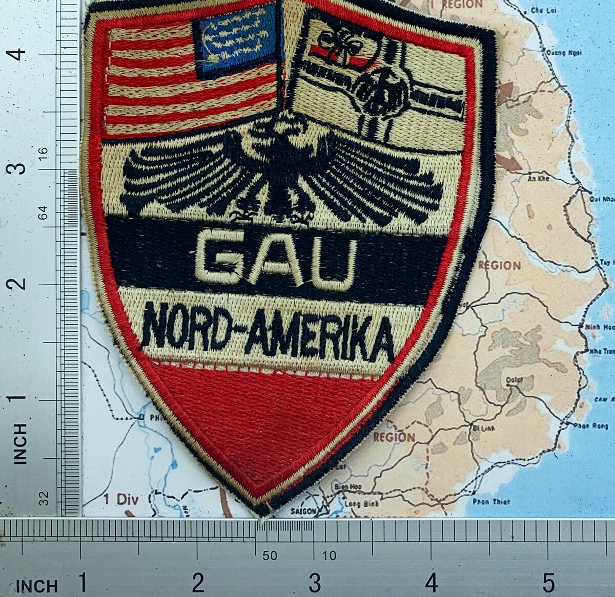 large Patch , German/American Bund GAU Nord - Amerika patch , t9-301
