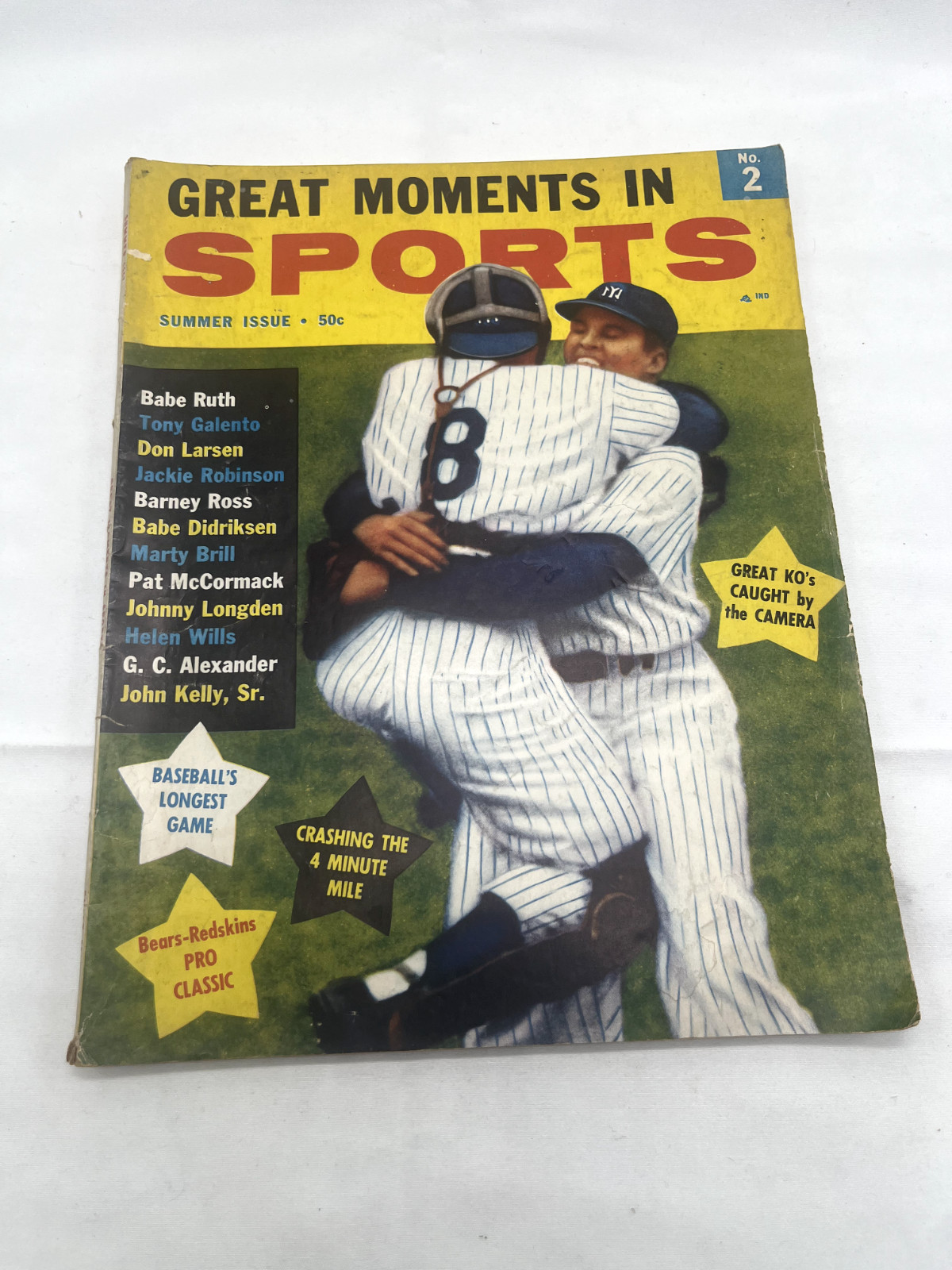 Summer 1957 Great Moments in Sports Magazine Yogi Berra BBMag10