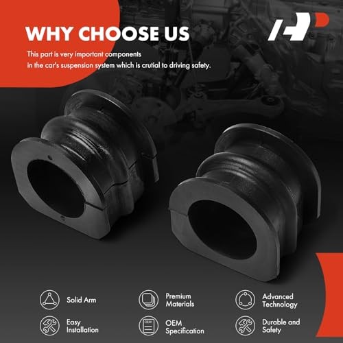 2 x Front To Frame Sway Bar Bushing Kit, Compatible with Infiniti | for