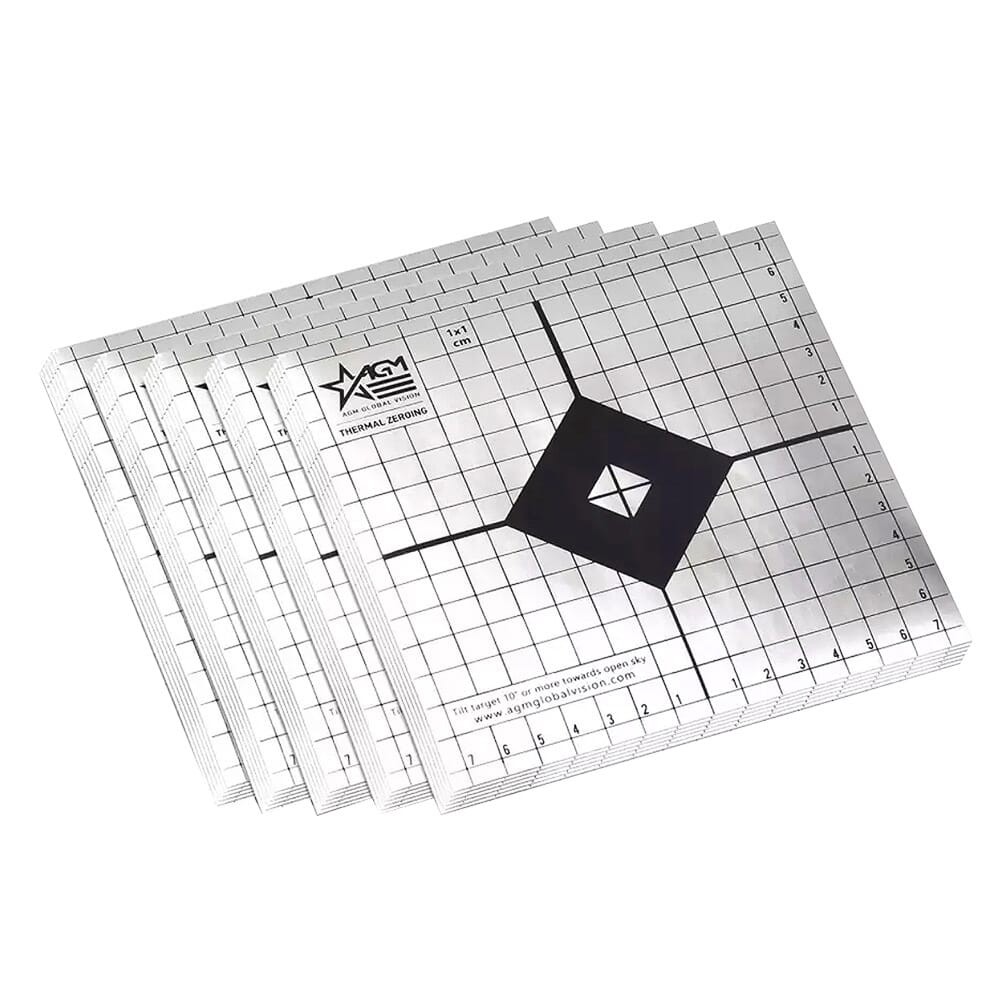 AGM Thermal Targets 15x15cm 25-Pack for Precision Zeroing (633125S1)