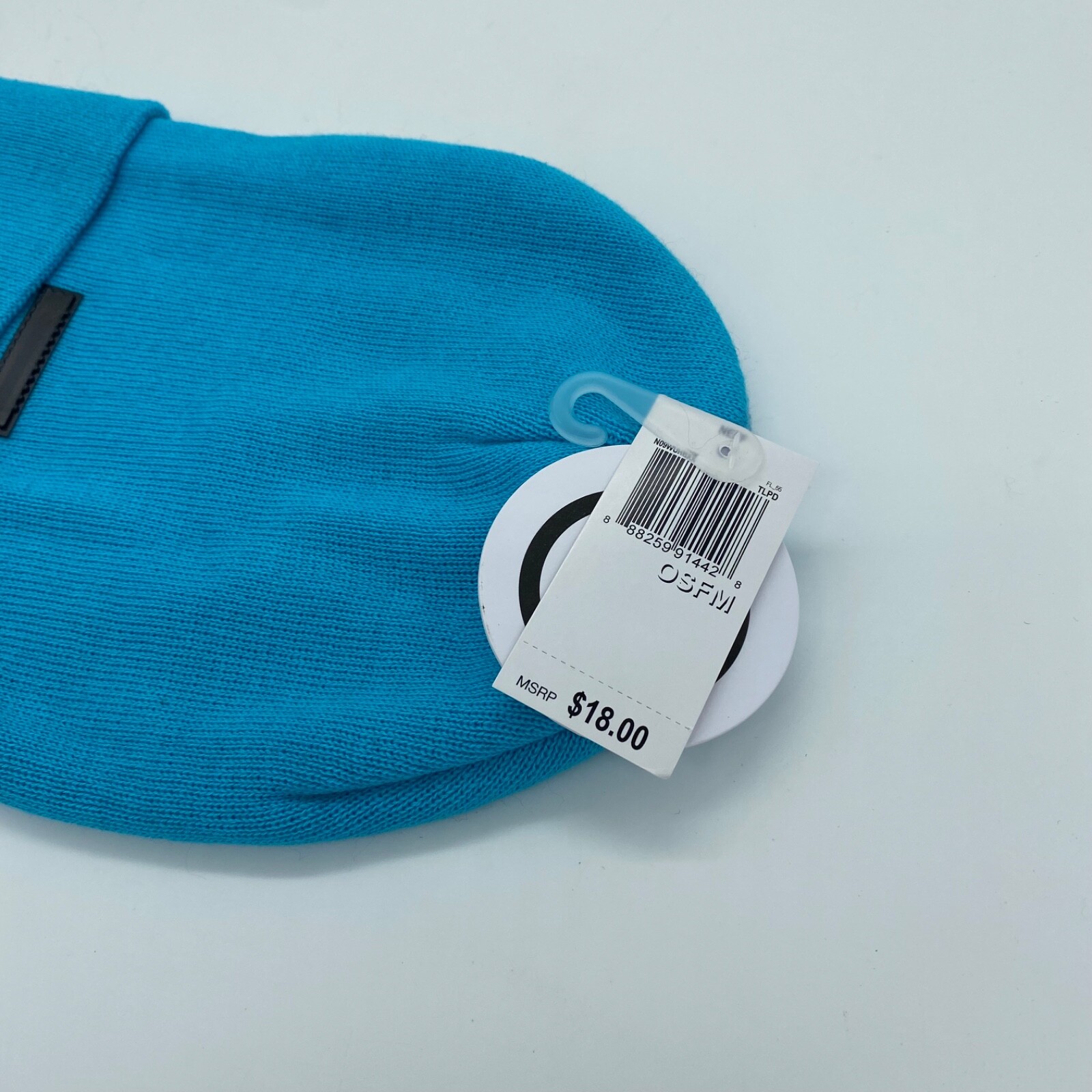 Neff Unisex Cuffed Winter Hat Warm Comfort Solid Blue Neff Logo One Size