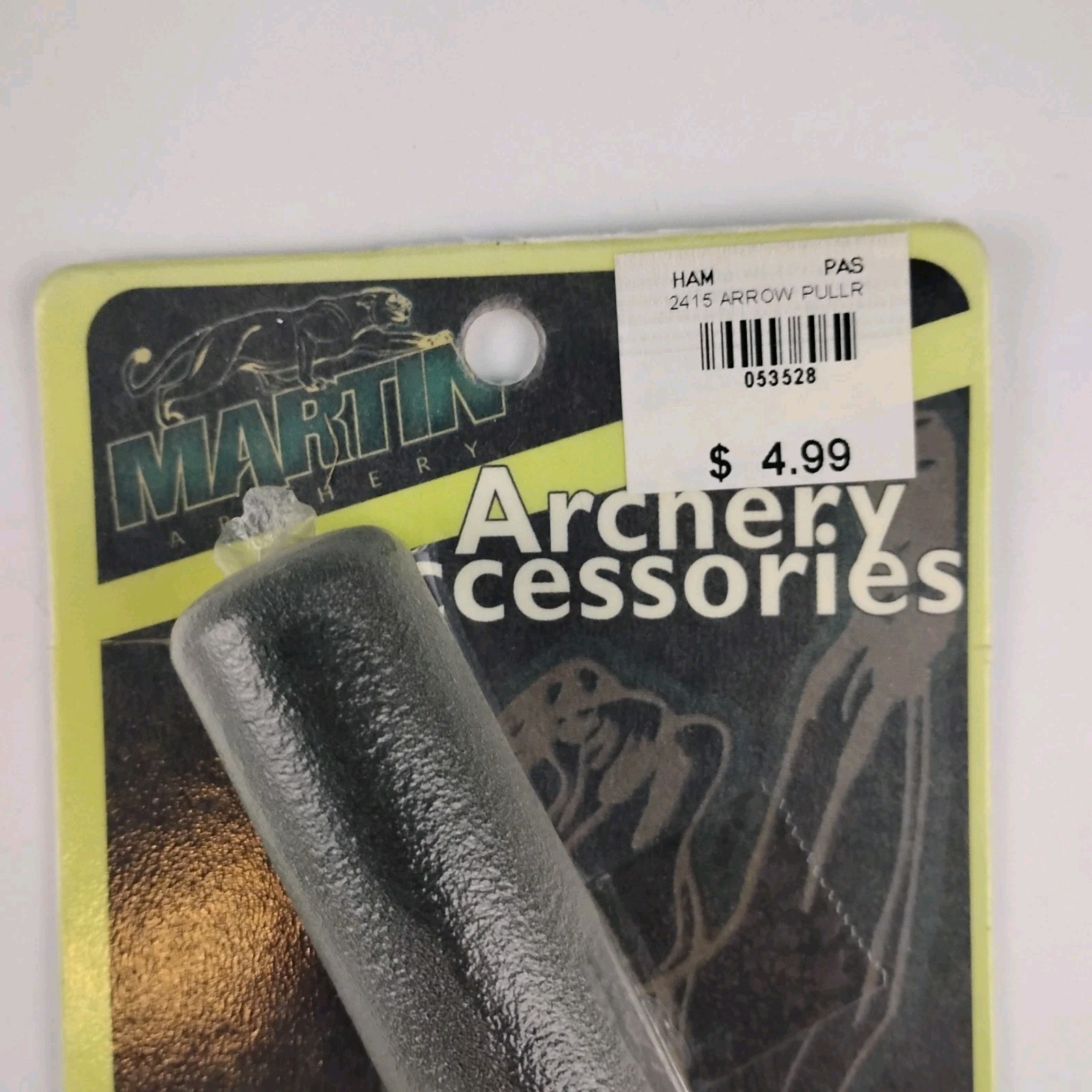 Martin Archery Arrow Puller 4.5" Gray Rubber Tube Style #2415 Target Practice