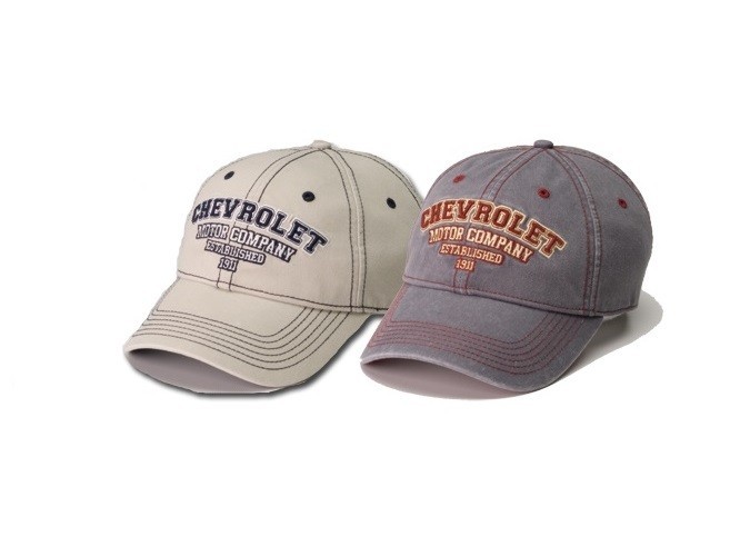 MEN'S CHEVY CAP/HAT GRAY/CREAM-IVORY CHEVROLET MOTOR COMPANY EST. 1911 NEW