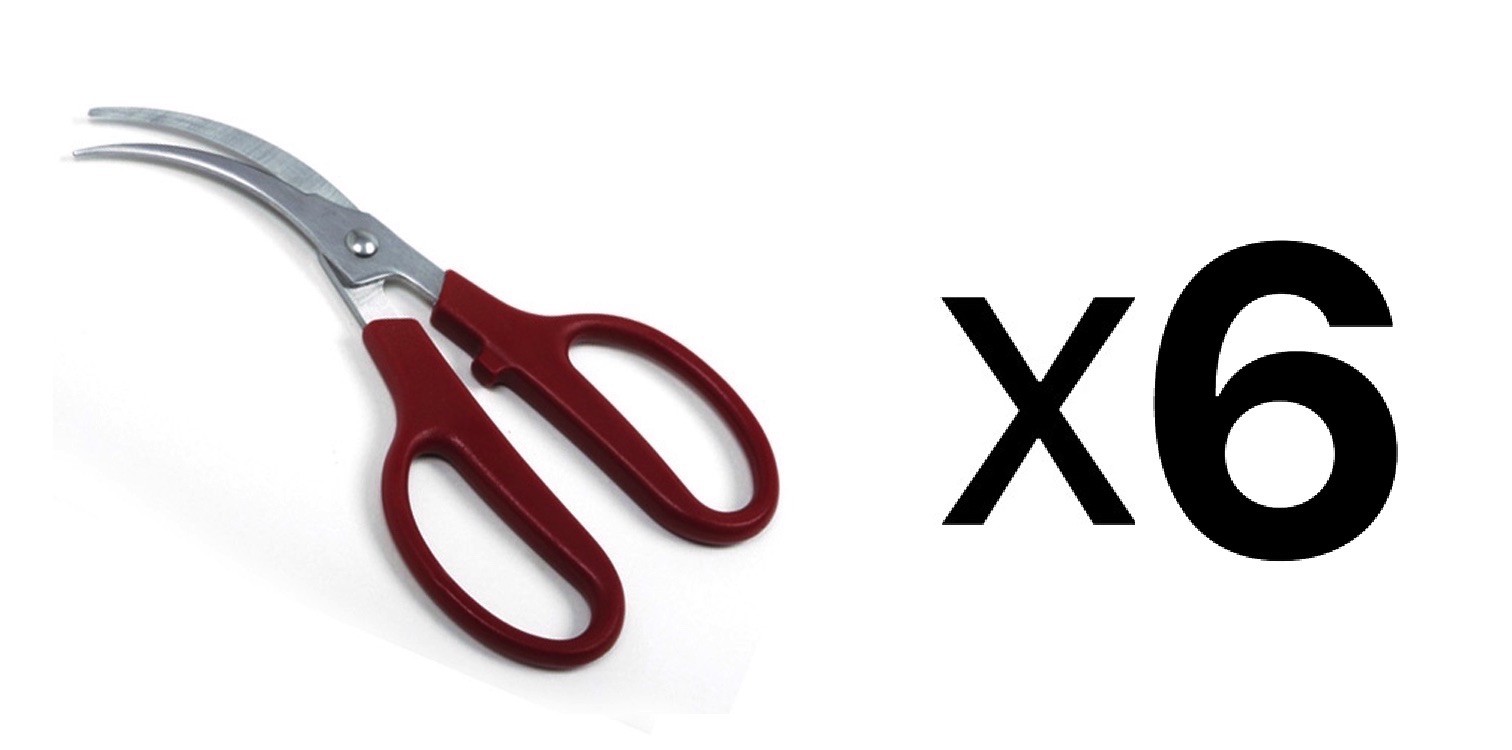 Norpro Shrimp/Prawn Peeler Deveiner Stainless Steel Curved Blade (6-Pack)