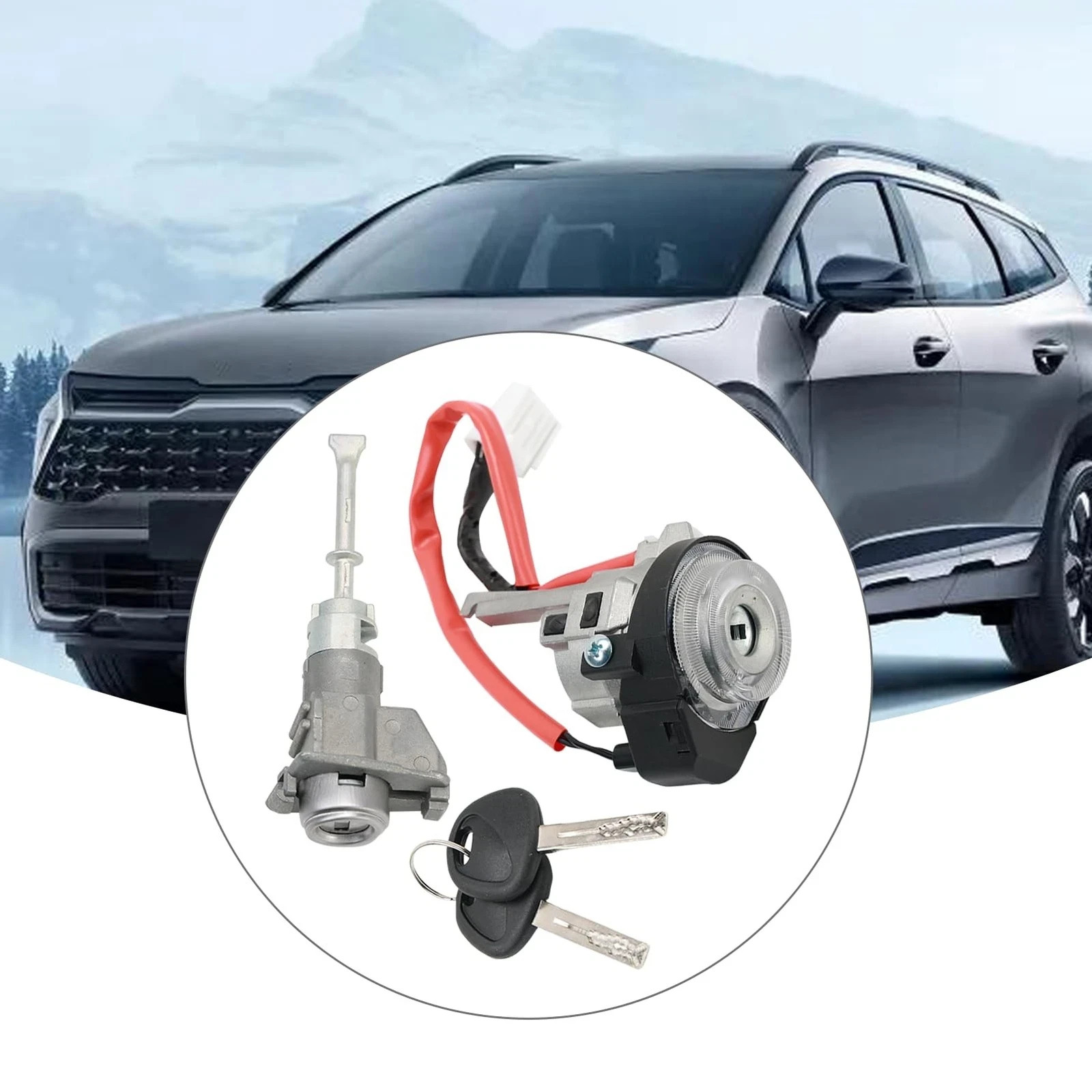 Lock Ignition Cylinder Switch with 2 Keys for Sportage 2016 2017 2018 2019 20...