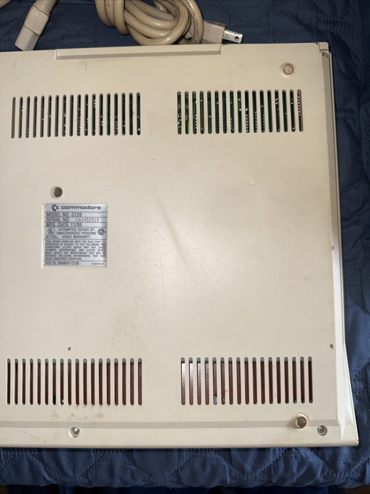 Commodore 128 Computer and 1571 Disk Drive Bundle W/ Original Cables P/R