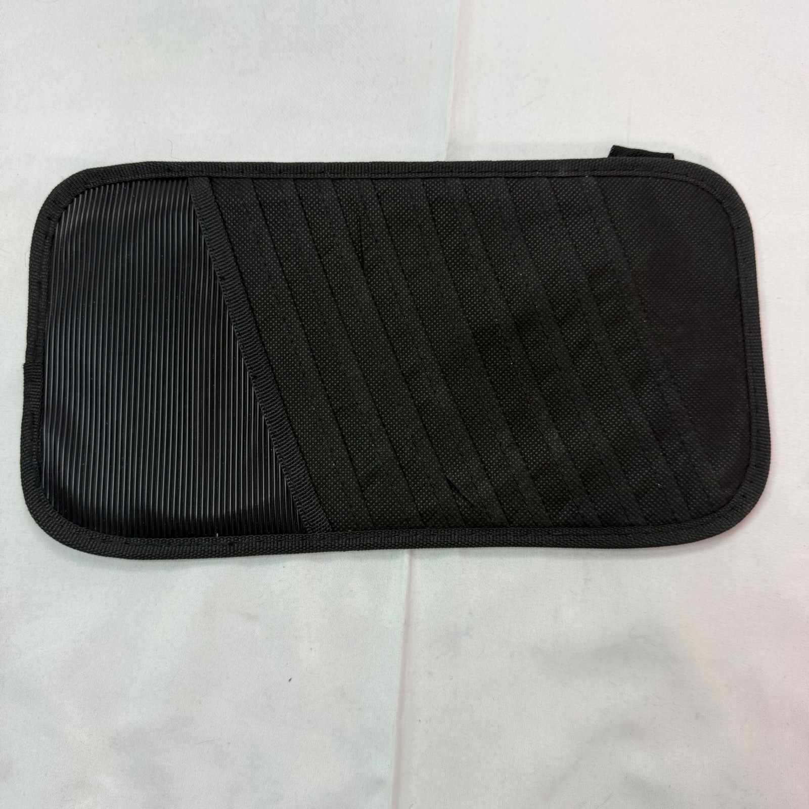 Universal Car Sun Visor Organizer Black Elastic Multi-Pocket Storage Sleeve