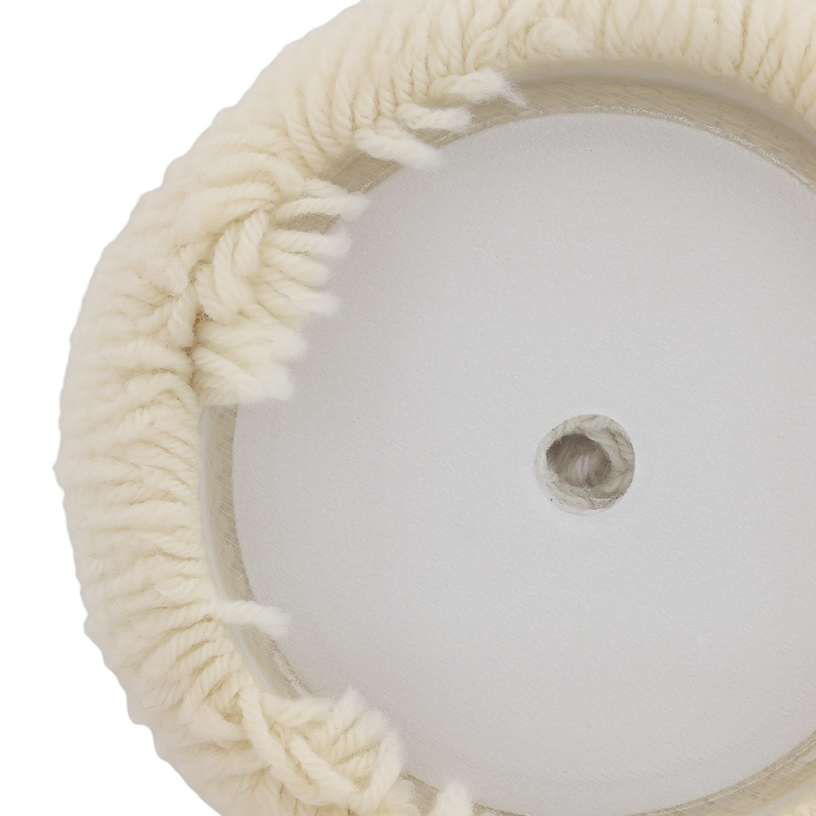 7" Hook Loop Wool Polishing Buffing Pad for Compound Buffer Backing Plate