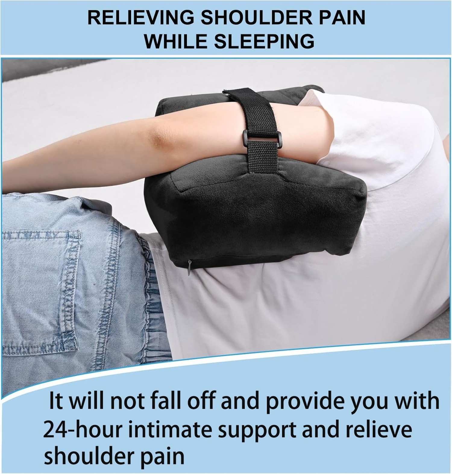 Rotator Cuff Pillow Surgery for Shoulder Pain Relief With Strap, Shoulder Pil...