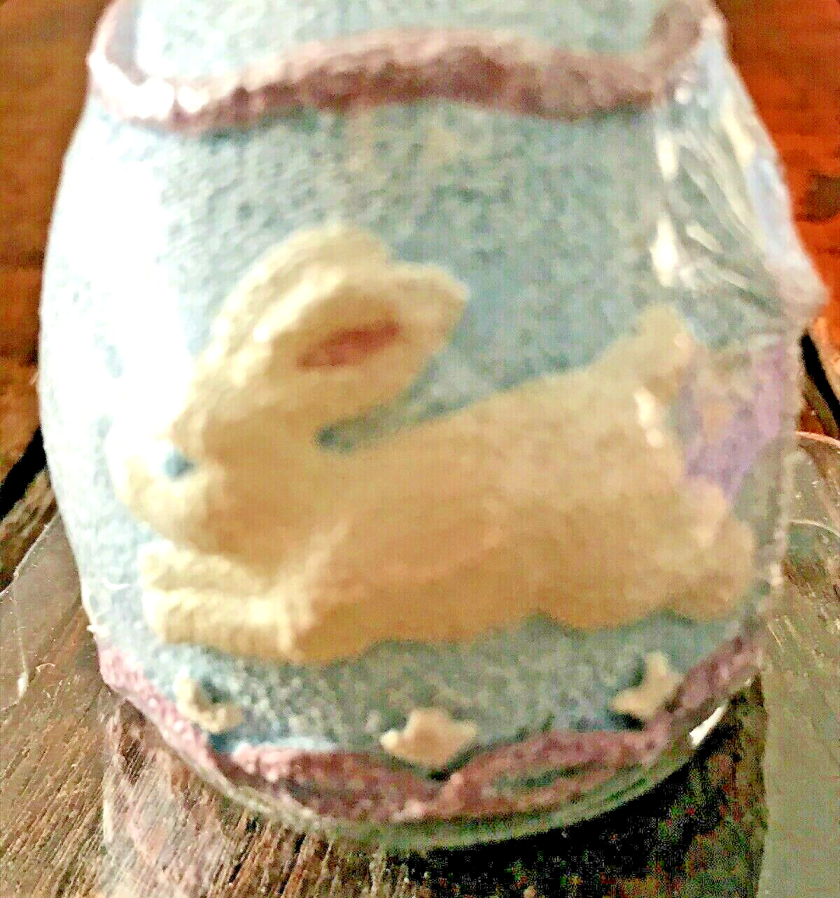 Easter Egg W/Bunny Candle NIP Sweet Delights Russ Berrie & Co.