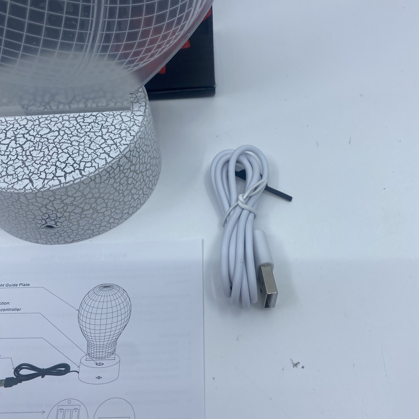 3D Basketball Player Night Lights LED Decor Illusion Lamp w/Remote & USB Cable