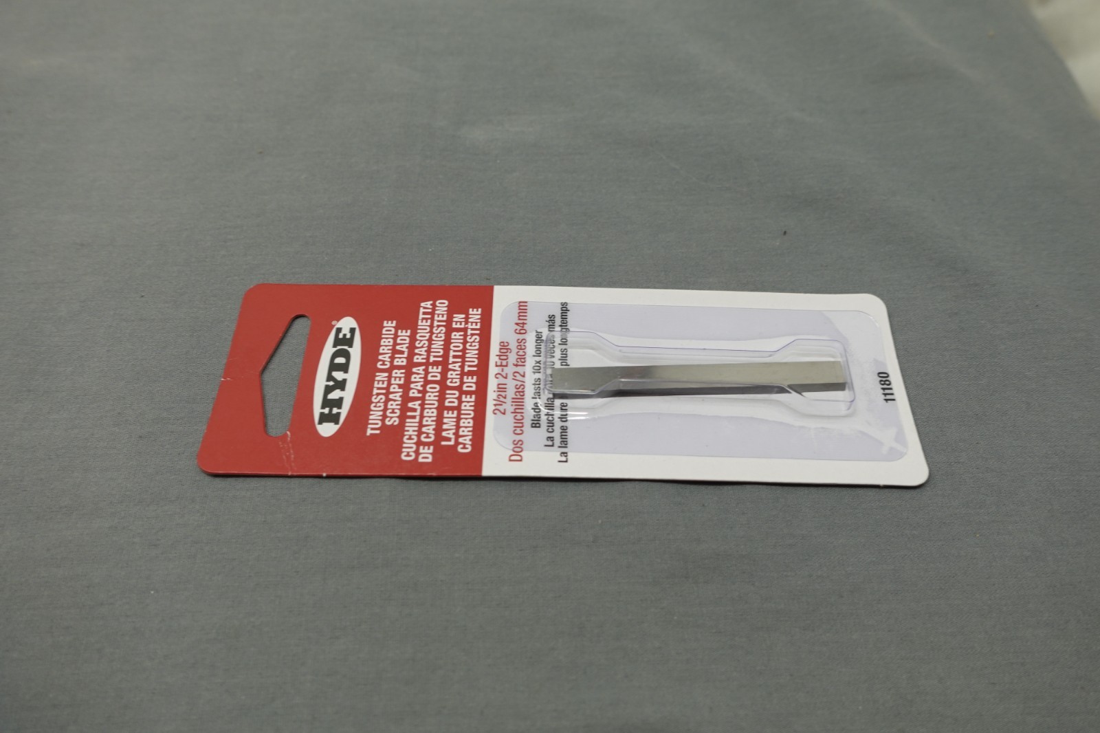 HYDE TUNSTEN CARBIDE SCRAPER BLADE 2 1/2" 2-EDGE ( BRAND NEW) # 11180