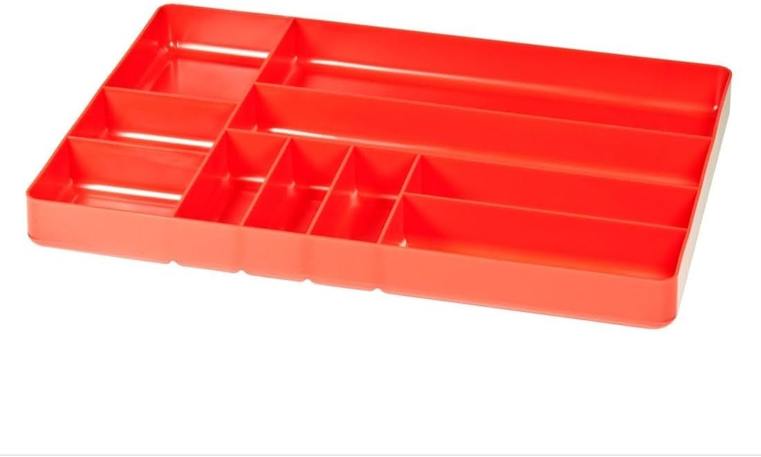 Impact-Resistant 10-Compartment Organizer Tray - Perfect for DIY Tool Storage